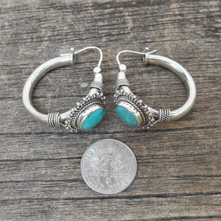 Elettra™ - Boucles d'oreilles vintage en turquoise