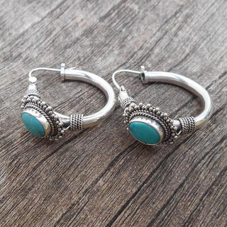 Elettra™ - Boucles d'oreilles vintage en turquoise