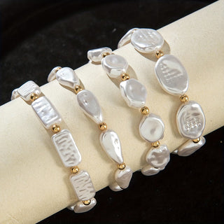 Ensemble de 4 Bracelets avec Perles