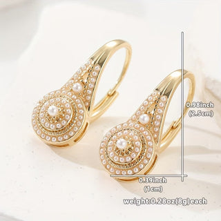 Boucles d'Oreilles Élégantes avec Perles