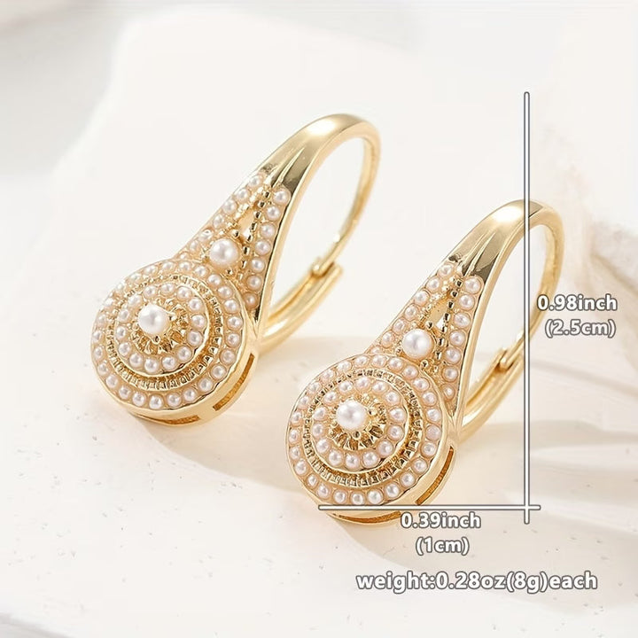 Boucles d'Oreilles Élégantes avec Perles