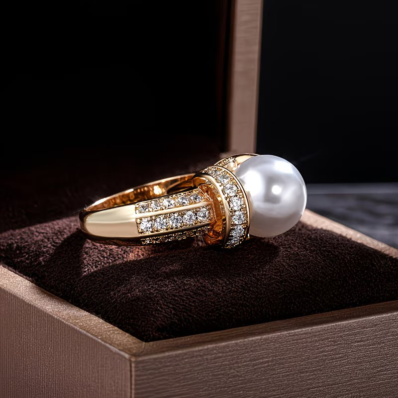 Bague avec Perle de la Couronne
