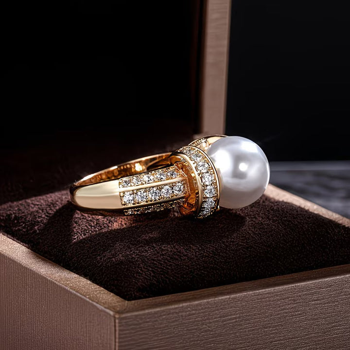 Bague avec Perle de la Couronne