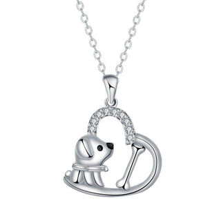 Collier pour Chien avec Pendentif en Forme de Cœur