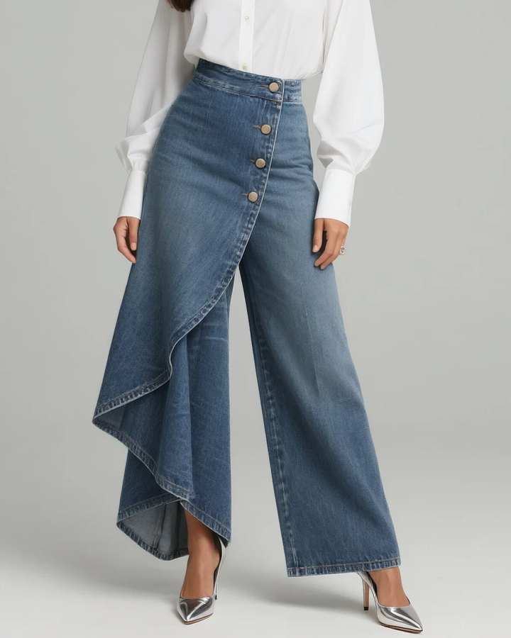 Audrey™ | Pantalon en denim à nœud