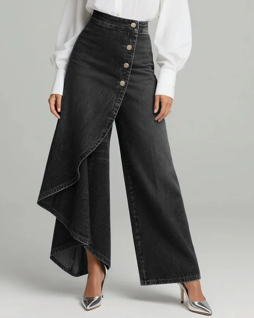 Audrey™ | Pantalon en denim à nœud