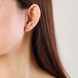 Boucles d'Oreilles Pattes en Argent Sterling – Avec Zirconia Étincelantes