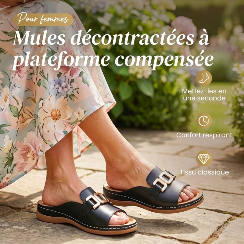 Nadège™ | Sandales Compensées Confort