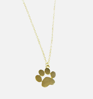 Collier Plaqué Or avec Pendentif Patte