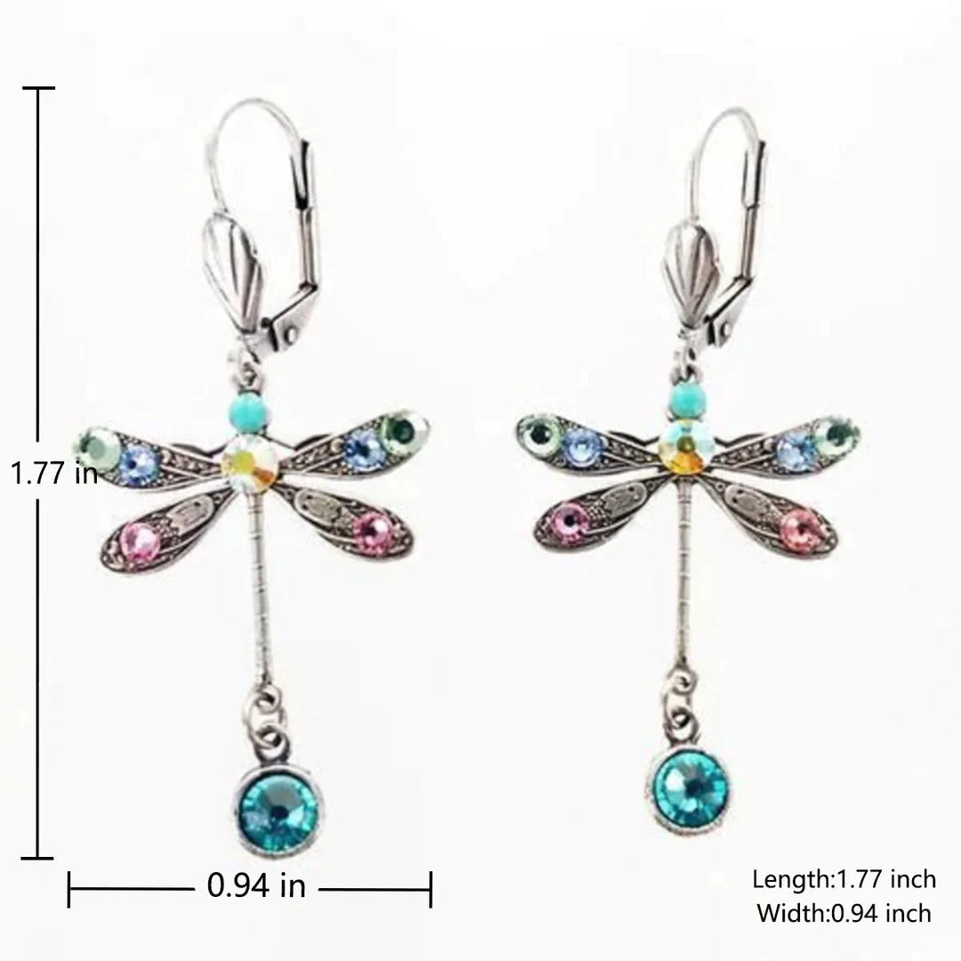 Boucles d'oreilles libellule sculptées élégantes