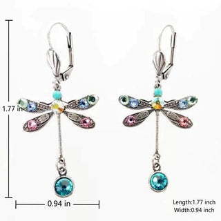 Boucles d'oreilles libellule sculptées élégantes