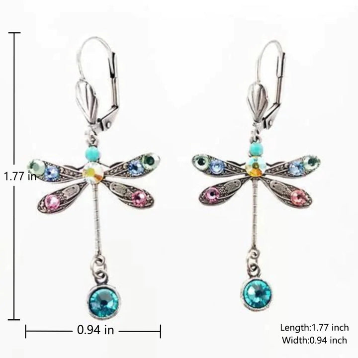 Boucles d'oreilles libellule sculptées élégantes