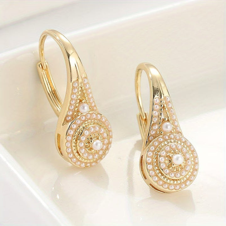 Boucles d'Oreilles Élégantes avec Perles