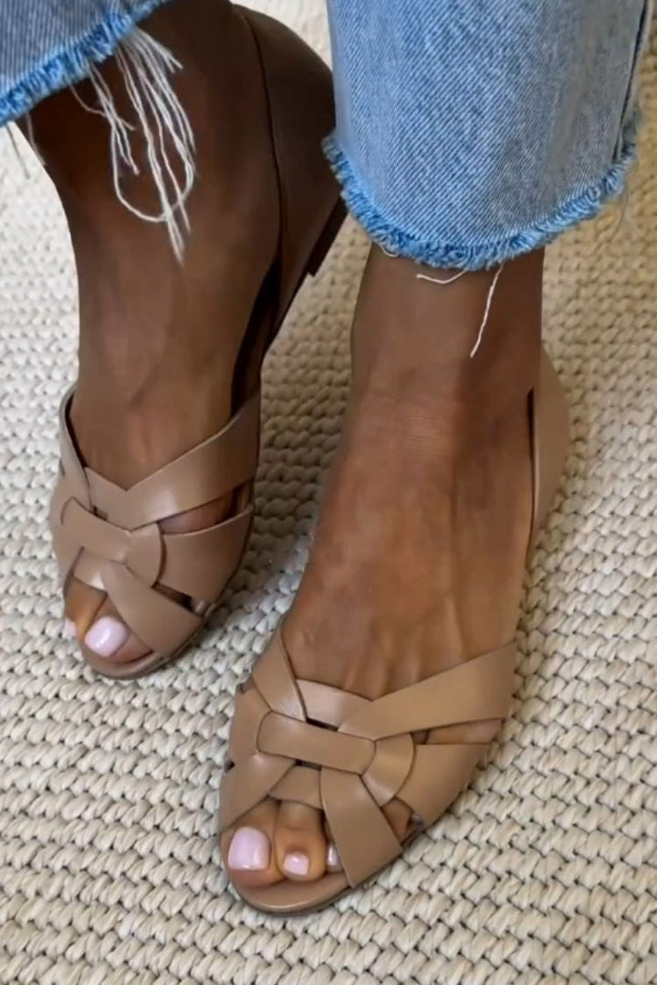 Serafina™ | Sandales Tressées Nature