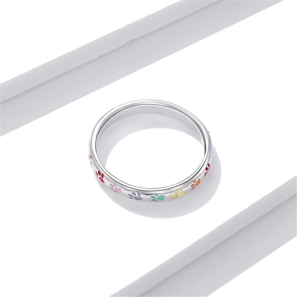 Bague en Argent Sterling avec Design de Patte