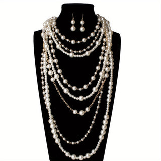Ensemble de Déclaration en Perles Multi-Couches Boho