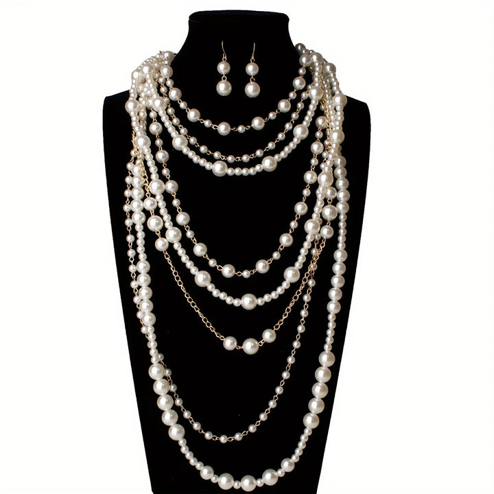 Ensemble de Déclaration en Perles Multi-Couches Boho