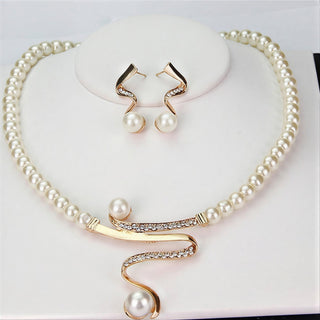 Ensemble de Bijoux Élégant avec Perles