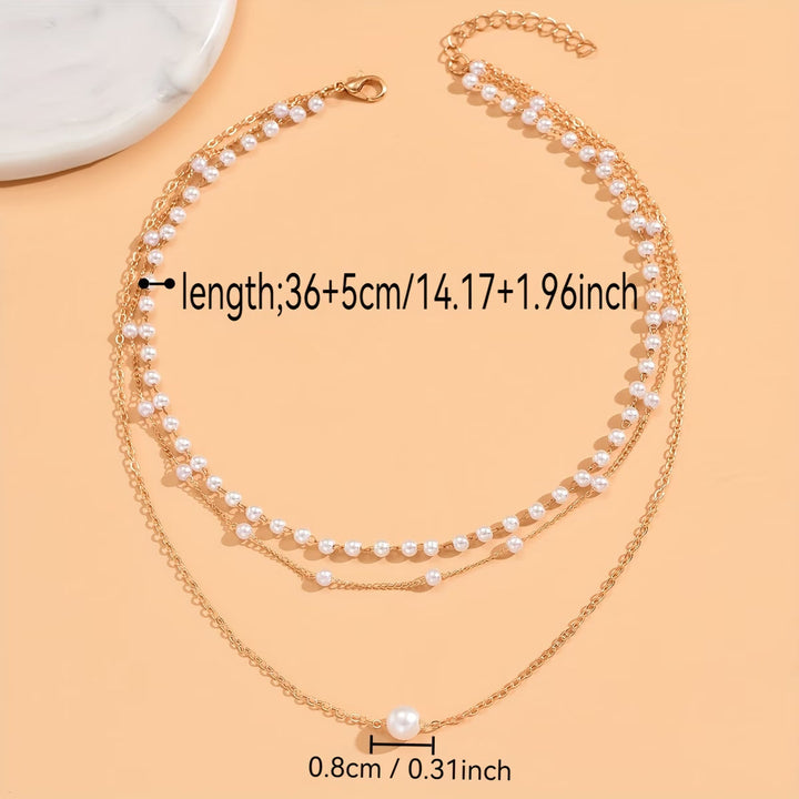Le set de colliers Trinity Pearl Layer
