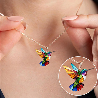 Collier Colibri Coloré