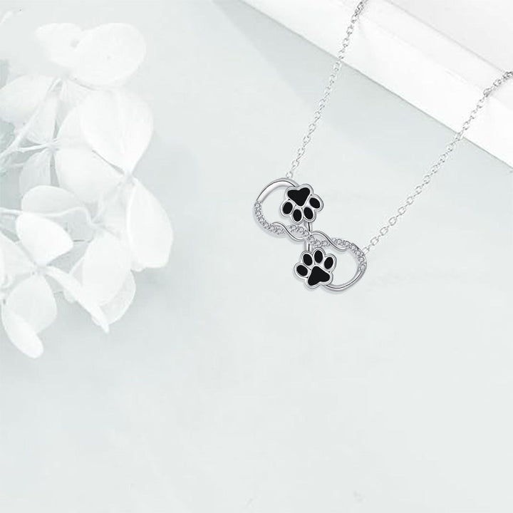 Collier Pendentif Symbole Infini avec Zirconia