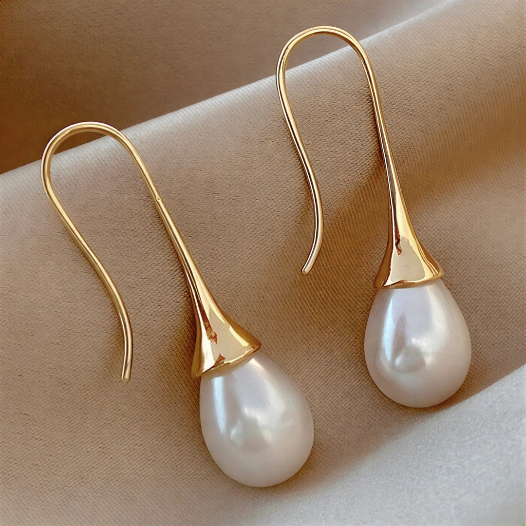 Boucles d'Oreilles de Beauté Classique avec Perles
