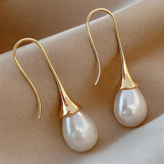 Boucles d'Oreilles de Beauté Classique avec Perles