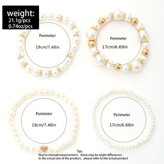 Set de Bracelets Empilables en Perles de 4