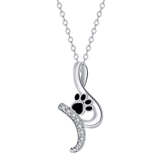 Collier Pendentif Empreinte de Patte Mignonne