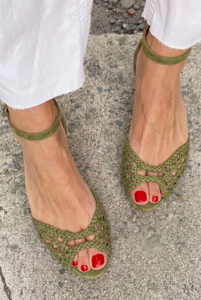 Isadora™ | Sandales Tressées Dorées