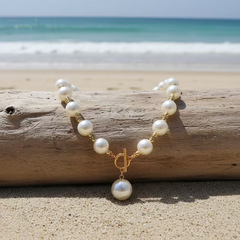 Ensemble de Colliers de Perles Chunky