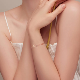 Bracelet en Argent Sterling avec Empreinte de Patte – Ajustement Ajustable