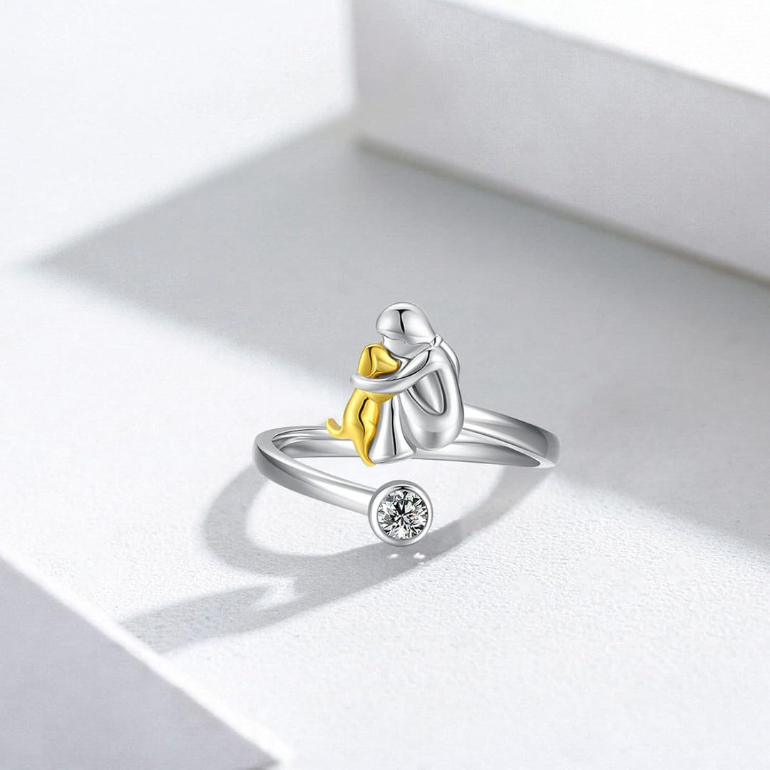 Bague en Argent Sterling 925 avec Zirconia – Ajustable & Fait Main