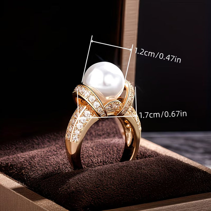 Bague avec Perle de la Couronne