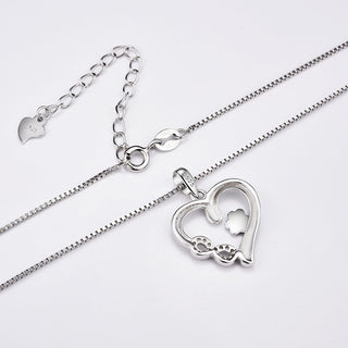Collier Patte et Cœur avec Charme Infini