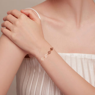 Bracelet en Argent Sterling avec Empreinte de Patte – Ajustement Ajustable