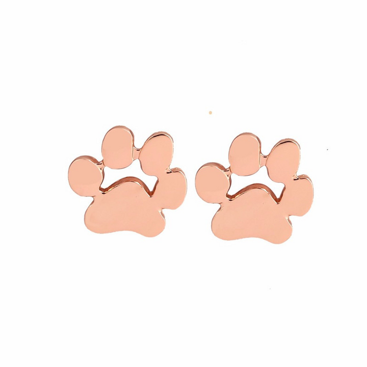 Boucles d'oreilles hypoallergéniques en forme de patte – Fabriquées en acier inoxydable