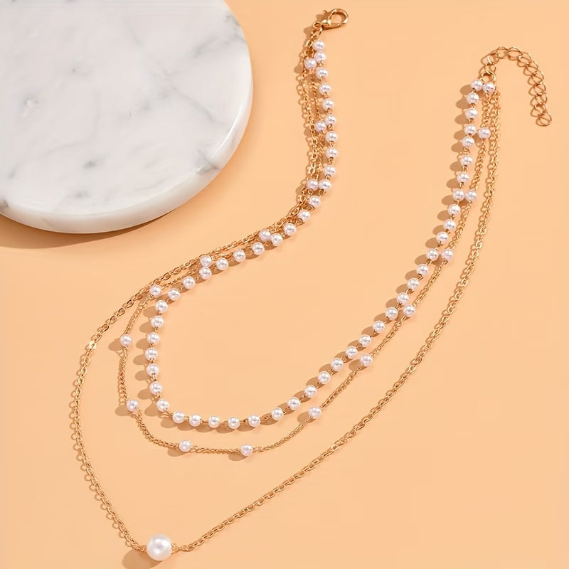 Le set de colliers Trinity Pearl Layer