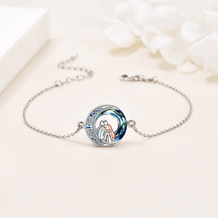 Bracelet à Charms pour Chien en Argent Sterling Ajustable