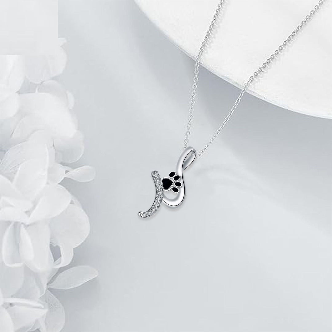 Collier Pendentif Empreinte de Patte Mignonne