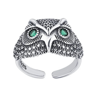 Bague Hibou en Argent Sterling