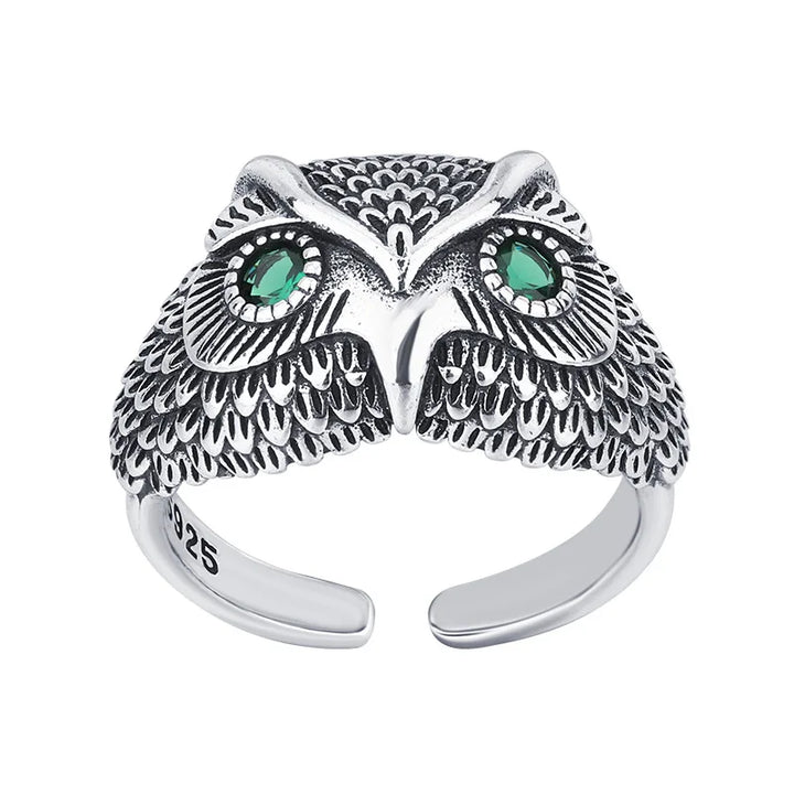 Bague Hibou en Argent Sterling