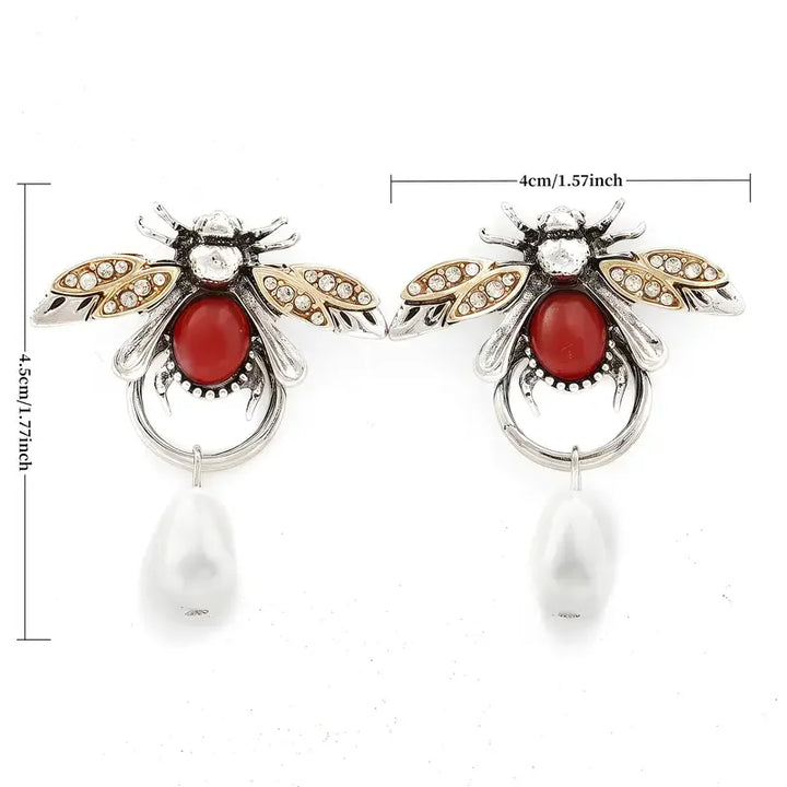 Boucles d'oreilles Vintage Abeille