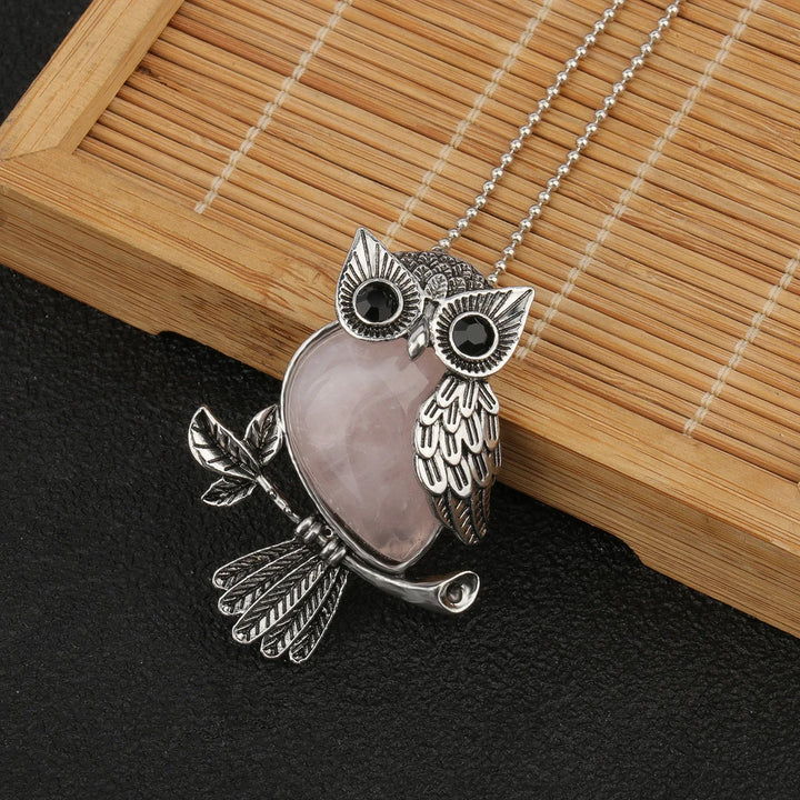 Pendentif Sagesse Hibou en Cristal