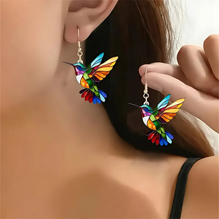 Collier de Colibri Magnifique avec Boucles d'Oreilles Bonus – Offre Limité