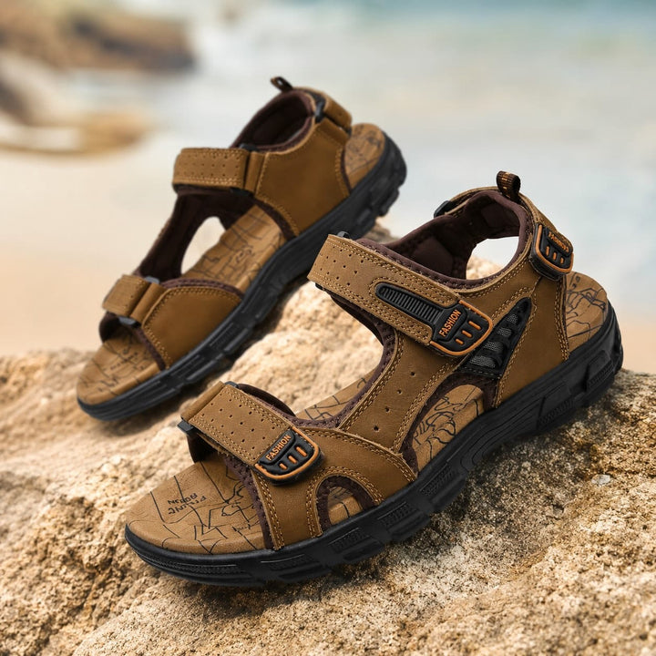 NomadFlex™ | Sandales Confortables en Cuir
