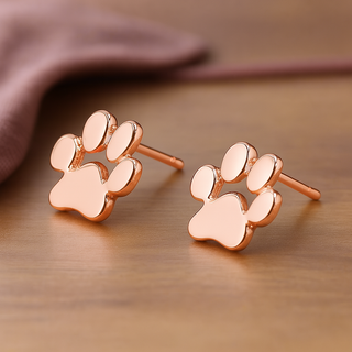 Boucles d'oreilles hypoallergéniques en forme de patte – Fabriquées en acier inoxydable