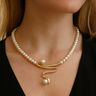 Ensemble de Bijoux Élégant avec Perles