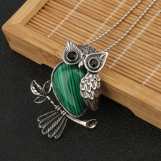 Pendentif Sagesse Hibou en Cristal
