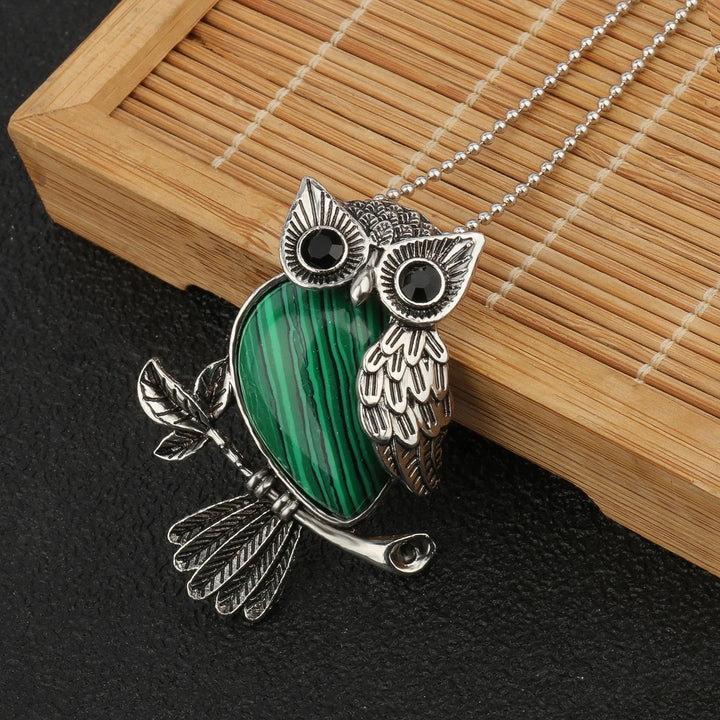 Pendentif Sagesse Hibou en Cristal
